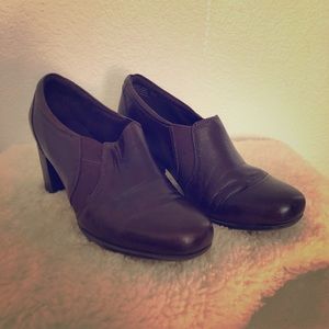 Clarks Brown Leather Bootie